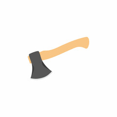 Flat Vector Illustration of an Axe. Vector image