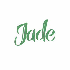 Elegant Cursive Jade Script Typography Vector Art. Vector image