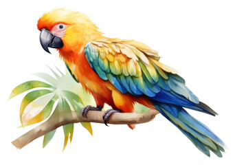 Obraz premium PNG Tropical bird parrot animal
