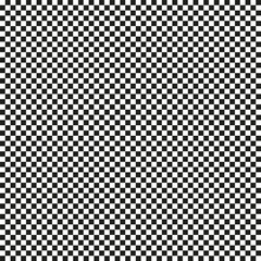 Tiny checkerboard pattern. Black white seamless. Geometric square texture. Optical grid vector.