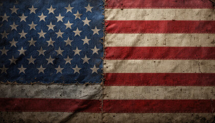 Naklejka premium High-Definition Close-Up of the American Flag with Artistic 3D Wavy Textures, Elegant Fabric Folds, and Powerful National Symbolism for Backgrounds