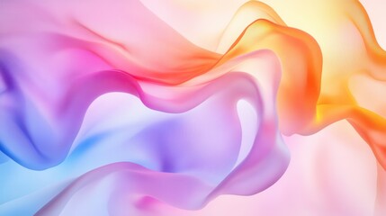 Obraz premium Colorful Abstract Flowing Fabric