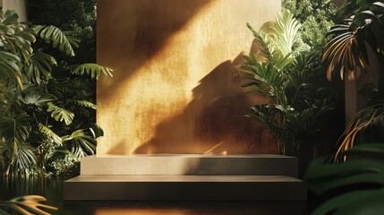 Golden Wall in Nature