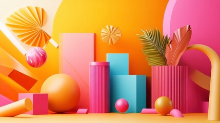 Colorful Geometric Shapes