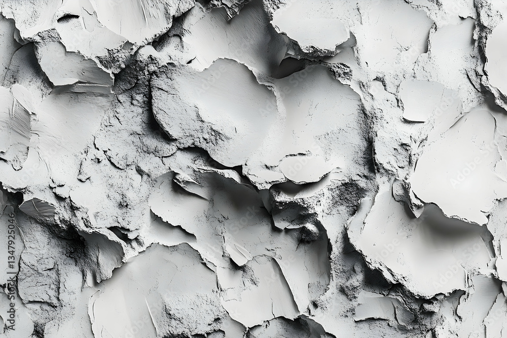 Poster monochrome texture abstract with stone-like shapes and shadows