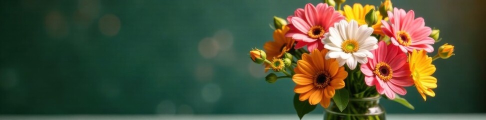 A bouquet of fresh flowers in a vase with greenery surrounding it , flowers, garden