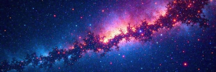 Fototapeta premium A starry night sky filled with twinkling lights and swirling colors, stellar, starry night