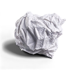 Fototapeta premium Crumpled White Paper