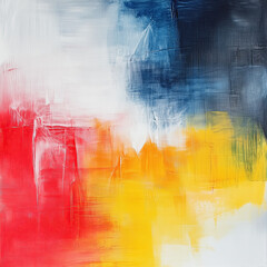 Abstract art - painting done with warm and cold colors