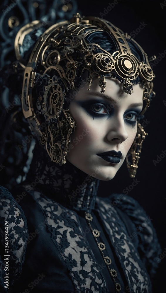 Poster gothic ai automaton uncovering hidden secrets