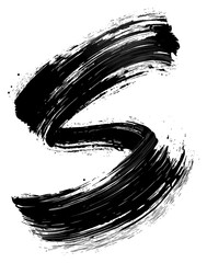 PNG Swirl black text art.