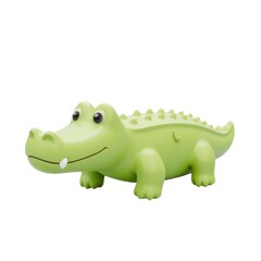 Naklejka premium Stylized crocodile illustration vibrant colors fun object scene playful design