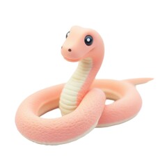 Fototapeta premium Vibrant minimal textured scene with colorful snake illustration