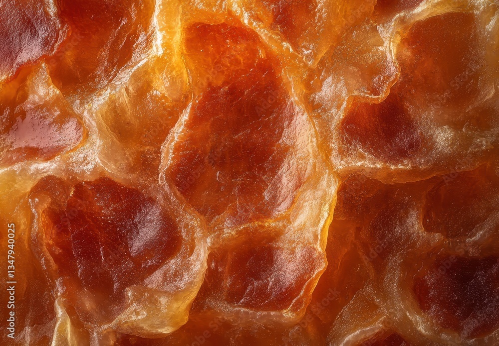 Poster close-up view of natural amber color textured surface with warm hues and organic patterns, perfect f