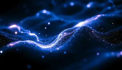 abstract blue background with stars