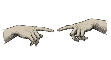Hands Connection Illustration