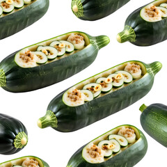 Traditional zui zui dish stuffed generously with meat and vegetables showcasing a delightful culinary experience isolated on transparent background PNG