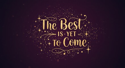 Typographic design with motivational message - New beginnings - Celebration greeting card or social media post.