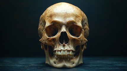 Skull Still Life Dark Background
