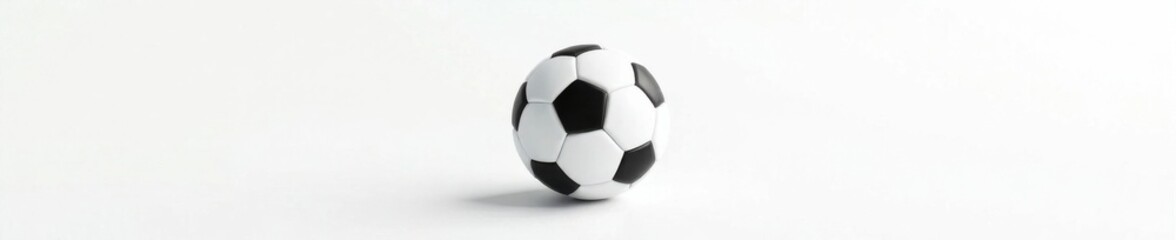 Obraz premium Minimal soccer ball icon set on a plain white background, ball, flat design , white