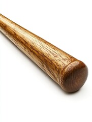 Wooden Baseball Bat for Close-up Studio Shot.