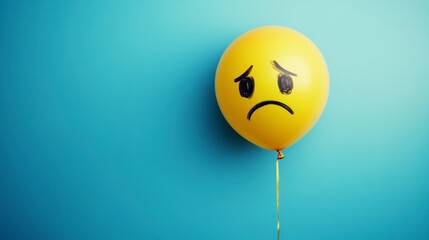 Sad Yellow Balloon Concept