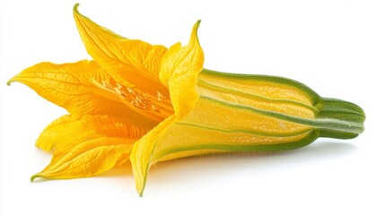 Fototapeta premium Vibrant Yellow Squash Flower