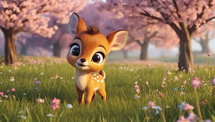 Fototapeta premium Cute mouse deer