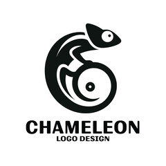 Fototapeta premium Chameleon Vector Logo Design