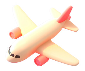 PNG 3d plane illustration background airplane.