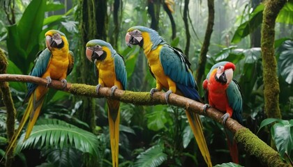 green and yellow macaw