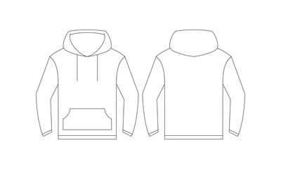 front and back hoodie design for mockup