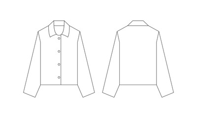 flat design button shirt