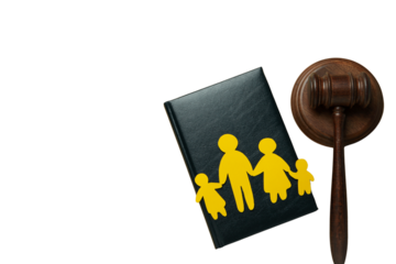 PNG, Population day, gavel of justice, isolated on white background.