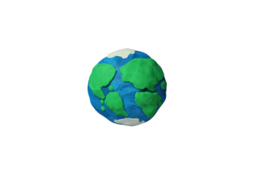 PNG, Population day, planet with text, isolated on white background.