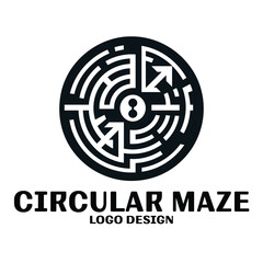 Circular Maze Logo Design