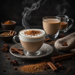 Create a unique chai latte recipe by adding an unexpected ingredient.