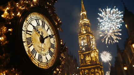 New Year's Eve Clock Tower Fireworks