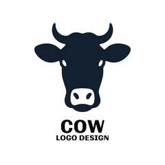 Cow Vector Logo Design