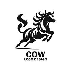 Cow Vector Logo Design