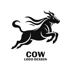 Cow Vector Logo Design