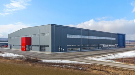 Obraz premium large industrial warehouse