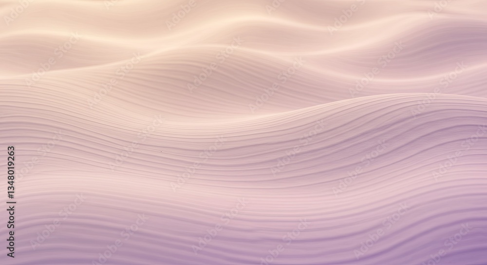 Poster a wave of light pink color with a white background