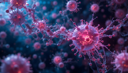 Microscopic Viral Network

