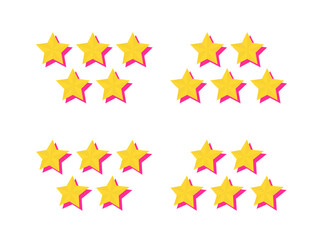 五ツ星評価アイコンセット