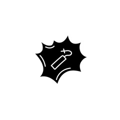 Swear word speech bubble icon