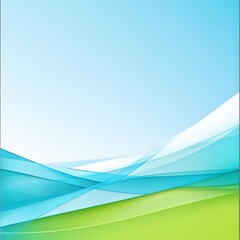 Abstract design shows graceful curves of different colors layered