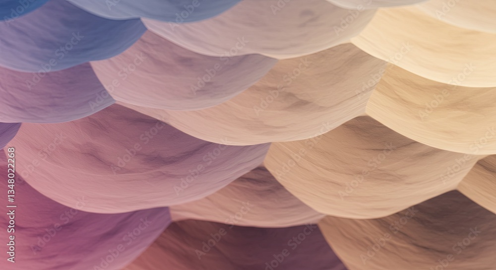 Poster a colorful, abstract image of a wave with a pink and blue gradient