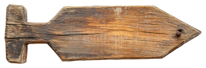 PNG Rustic wooden signboard directional weaponry vintage.