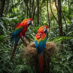 red and yellow macaw